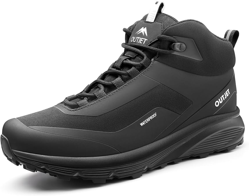 Men's Waterproof Hiking Boots Lightweight Comfortable Outdoor Walking Trail Boots Shoes