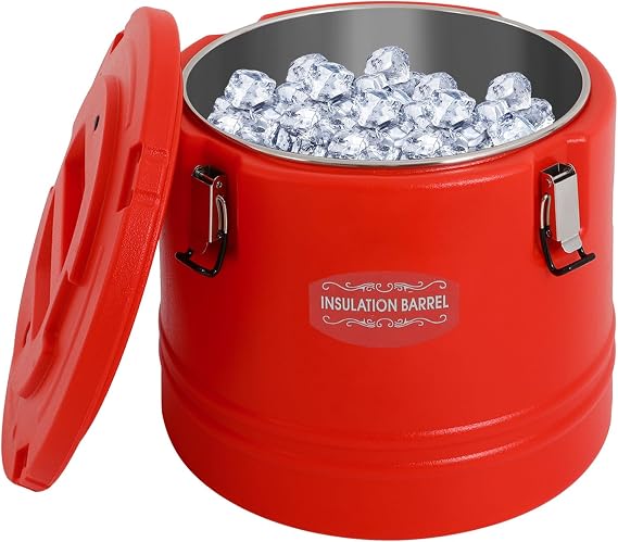 LOYALHEARTDY 8 Gallon Insulated Soup Container Commercial Hot & Cold Food Warmer,27QT Portable Food Carrier for Restaurant Canteen Home,Hot Box for Catering
