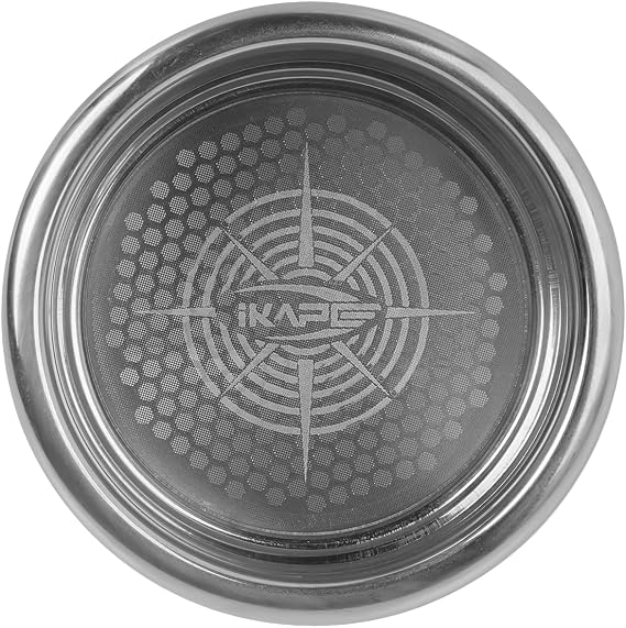 IKAPE 58mm Espresso Filter Basket, 18g High Precision Extraction Portafilter Basket, Fits for 58mm Coffee Machines(Honeycomb)