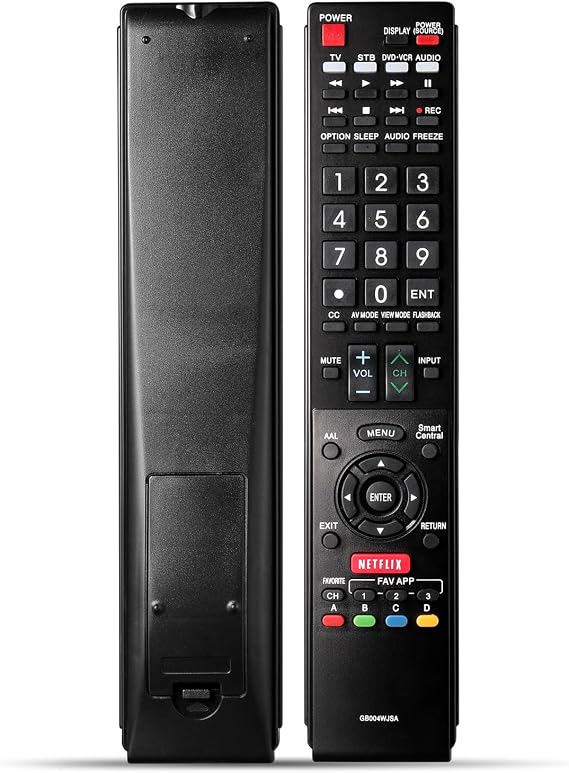 GB004WJSA GB005WJSA Universal TV Remote Control for All Sharp Smart Aquos TV -