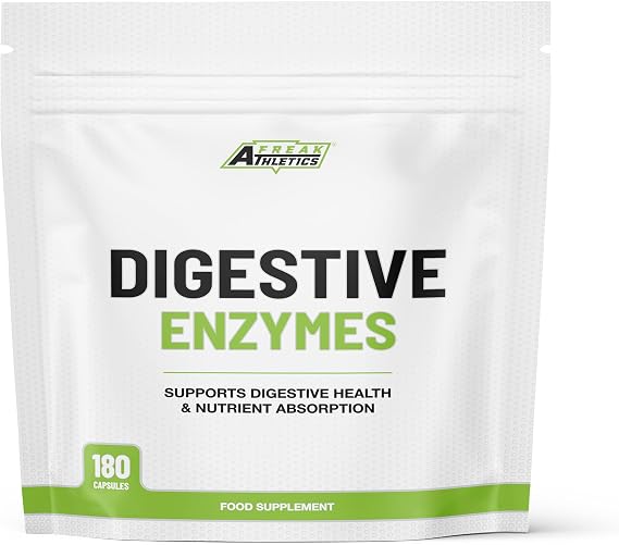 Freak Athletics Digestive Enzymes – 180 Capsules, 180 Servings, UK Made