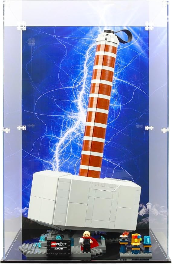 Display Case compatible with Lego 76209 Thor's Hammer