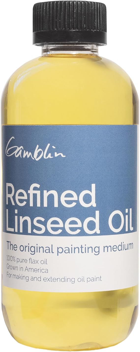 Gamblin 8.5 Oz Refined Linseed Oil (ANG06008)