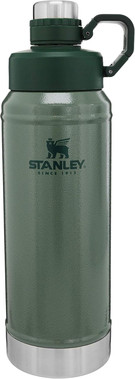 Stanley Classic Easy-Clean Water Bottle with Never Lose Hinged Leak Proof Lid, Stainless Steel Thermos for Cold Beverages, Wide Mouth Insulated Thermos