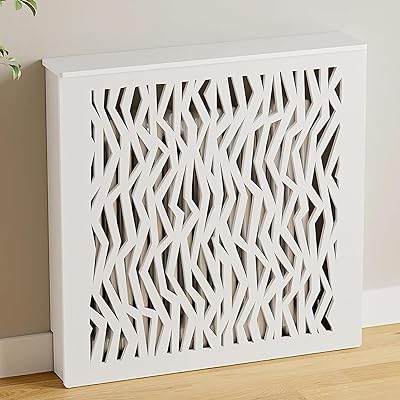 JKGHK Radiator Covers for Home, Heating Cabinet Shelf with Storage Platform, White Protective Heating Cabinet, Breathable Decorative Heating Cabinets for Home31x35x8in80x90x20cm