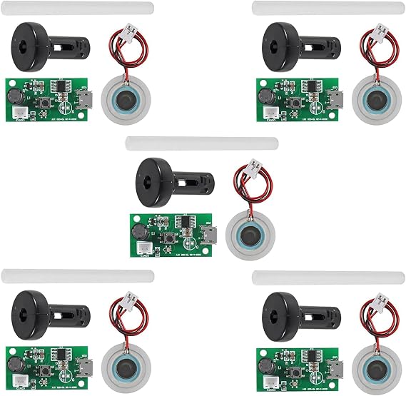5Pcs USB Humidifier Module 5V USB Spray Module Circuit Board Atomization Module Atomization Plate Atomizer DIY Incubation Experimental Equipment