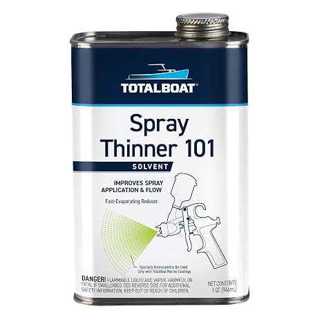 TotalBoat Thinner 101 Spray Solvent for Marine Paint & Varnish - Quart