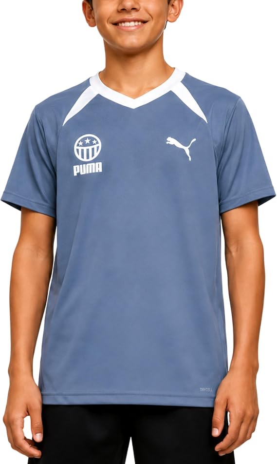 PUMA Boys Soccer Jersey Performance Short Sleeve Soccer Jersey Active Tee