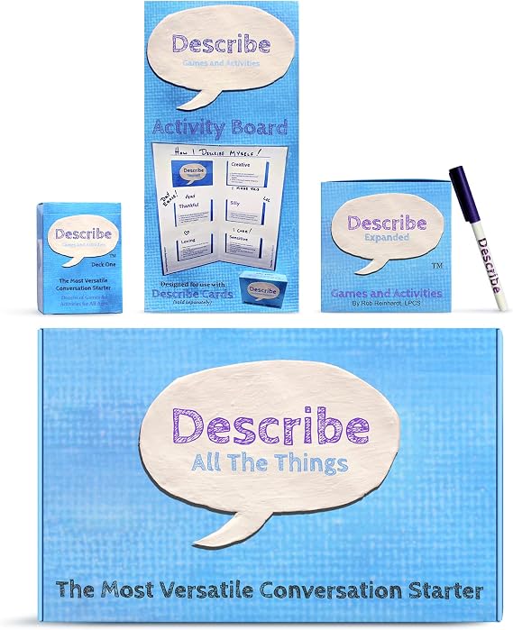 Describe Cards All The Things Box Game & Conversation Activities