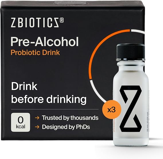 ZBiotics Pre-Alcohol Probiotic Drink Responsibly, for an Easier Tomorrow