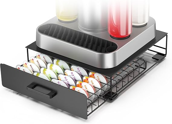 Storage Drawer for Bartesian Capsules, 40 Pods Capacity, Black
