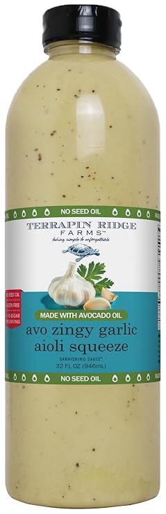 Terrapin Ridge Farms Zingy Garlic Aioli Made with Avocado Oil, 32 fl oz