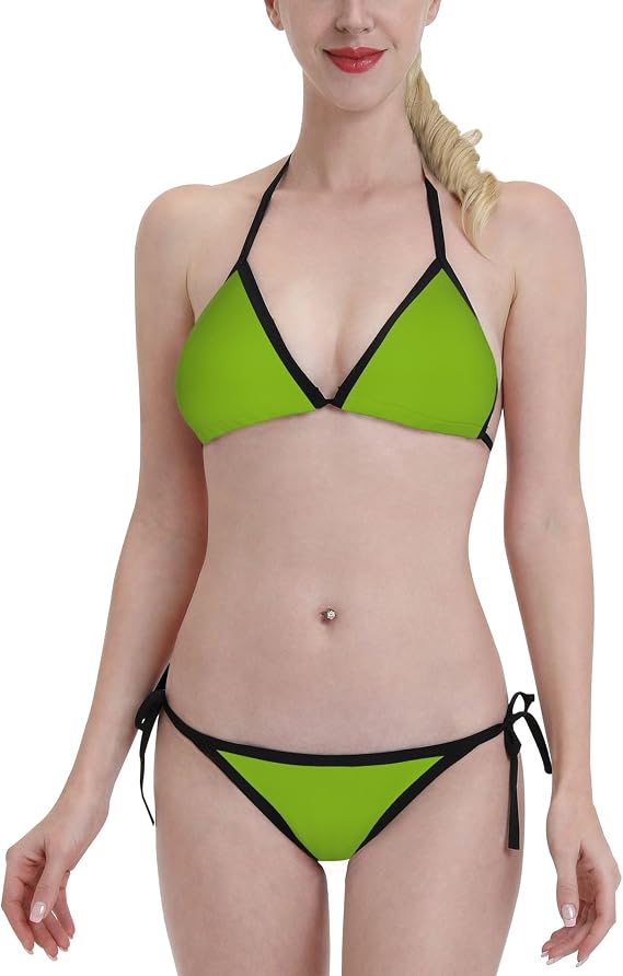 Women's Bathing Suit, Bikini Swim Suits for Women 2024 2 Piece Sexy Side Tie Swim Suits