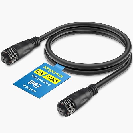 NMEA 2000 Female-Female Gender Changing Cable,1Ft Professional Marine Grade N2K Network Extension CableCompatible with Garmin GPSMAP, Lowrance HDS, Simrad GO/NSS, B&G