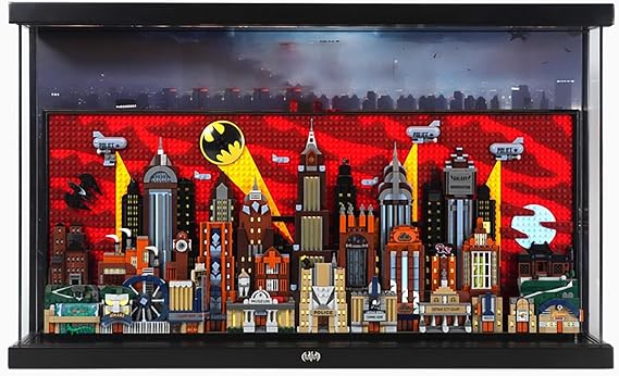 Acrylic Display Case for Lego 76271 Gotham City Model, 3mm Dustproof Display Box, Display Case Compatible with Lego 76271 (Model Not Included)