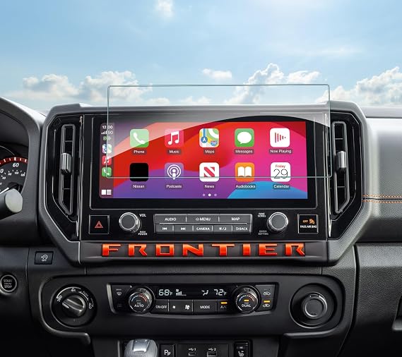 SHAOHAO for 2025 2026 Nissan Frontier Screen Protector for 2025 2026 Nissan Frontier Accessories (SV/PRO-X/PRO-4X/SL) 12.3" Display Frontier Pickup Truck 9H Tempered Glass Anti Scratch & Fingerprint