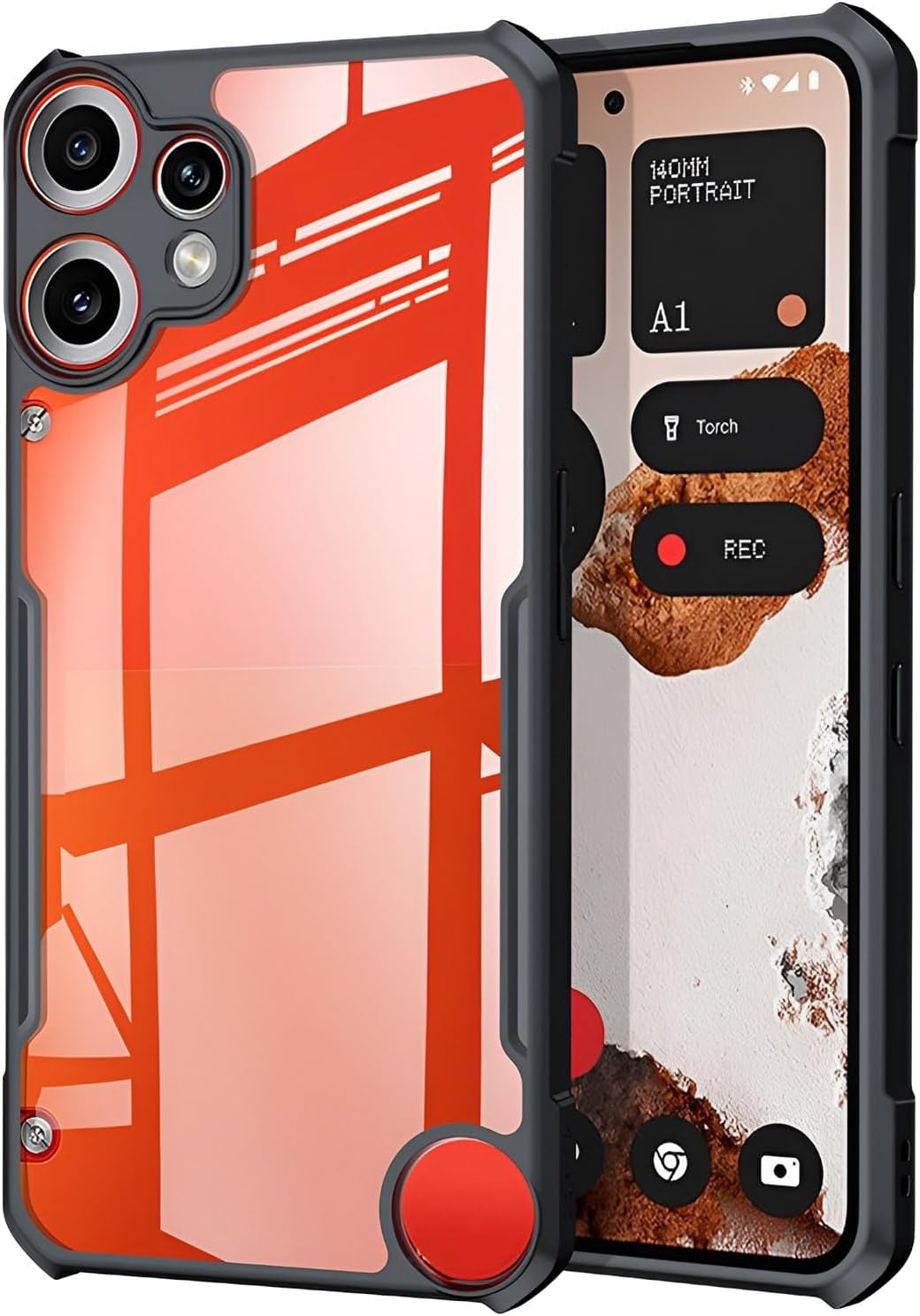 Smartphone Case, Nothing CMF Phone 2 Pro Compatible, Shockproof, Case Cover, US Military Standard, SGS Shock Resistance Certification Obtained, Shock Absorption, Built-in, TPU  PC Material
