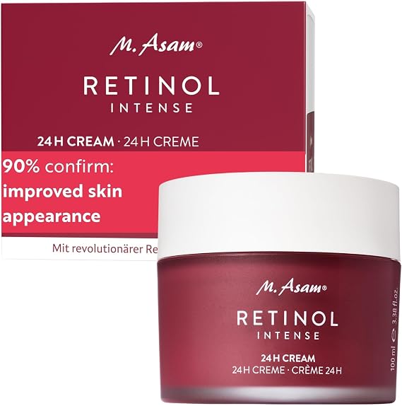 M. Asam Retinol Intense 24h Cream (100ml) | Anti Aging Face Moisturiser with Retinol, Face Moisturizer for Women, Night Cream with Hyaluronic Acid