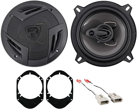 Rockville RV5.3A 5.25" 3-Way Speaker Pair for 1995-97 Ford Explorer | 600W Peak / 100W RMS, CEA Rated, 4 Ohm, 82-5600 Speaker Brackets, 72-5512 Wire Harness, 4-Items