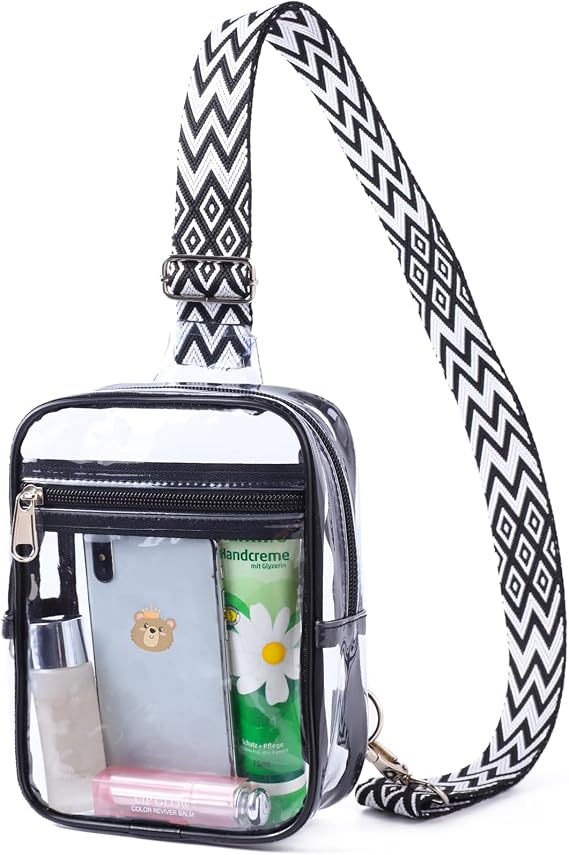 COVAX Clear Sling Bag, Clear Bag Stadium Approved for Concerts