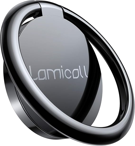 Lamicall Cell Phone Ring Holder Stand - Polished Metal Finger Grip