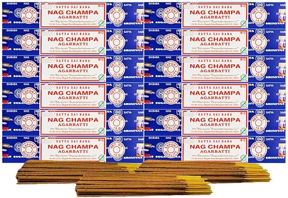 Satya Sai Baba Nag Champak Agarbatti Original Incense Sticks, 180g