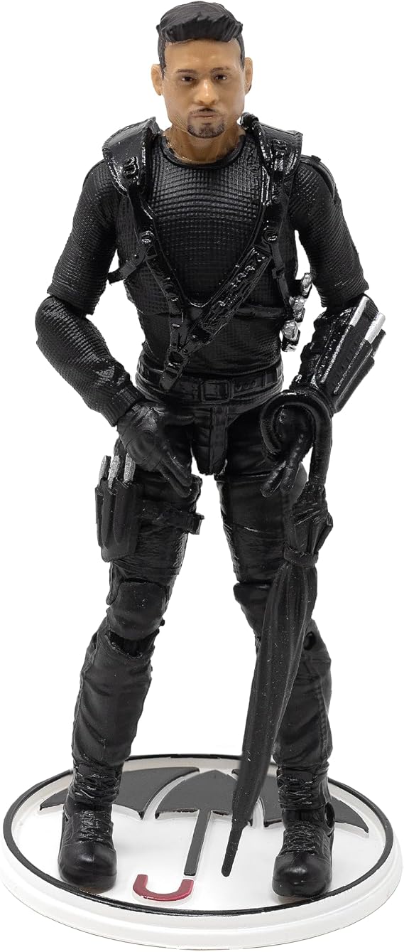 Boss Fight Studio Umbrella Academy Diego Hargreeves, Number Two Action Figure H.A.C.K.S., Highly Articulated Collectible & Customizable Figurine with Interchangeable Parts & Accessories 1:18