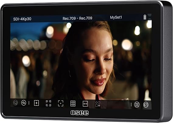 Osee G7 Pro 7 3000Nits Camera Monitor, Touchscreen Camera Control HDR Field Monitor with 3G-SDI & 4K HDMI in/Out, Touch Focus Tracking for FX3/ A7 IV/EOS R5 II/EOS R8/ Z9/ Z6 III/ZV-E10M2