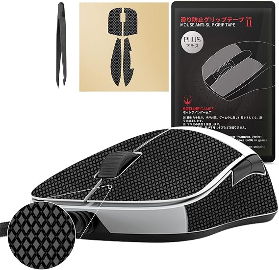 [ Grip Upgrade ] Hotline Games 2.0 Plus Mouse Anti Slip Grip Tape Compatible with Endgame Gear XM1, XM1 RGB Gaming Mouse Skins, Sweat Resistant, Cut to Fit, Easy to Apply, Professional Mice Upgrade