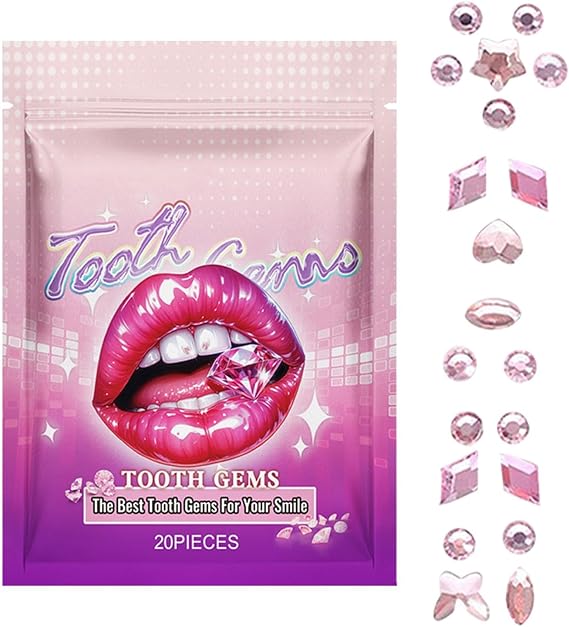 Tooth Gem Kit | Professional Teeth Gems Kit | Temporary Gem Starter Kit, Easy to Use Safe & Long-Lasting -Teeth Gems for Shining Smile for All Types of Teeth
