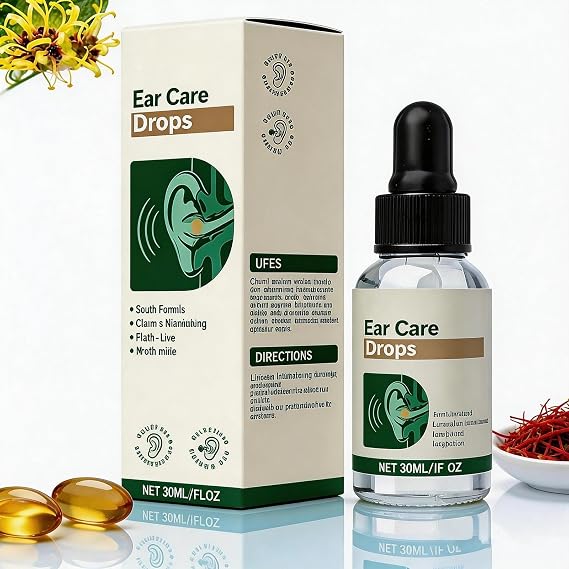 Ear Care Drops for Tinnitus Relief Gentle Natural Extracts Formula to Reduce Ear Ringing Soothe Ear & Irritation for Adult Sensitive Ear Canal Daily Home Ear Care Support