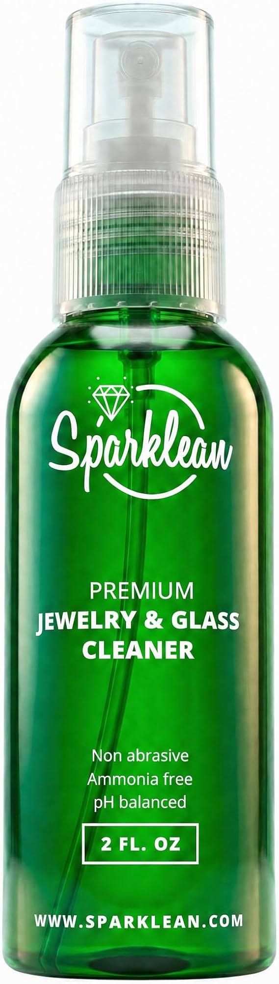 SPARKLEAN Jewelry Cleaner Spray, Travel Size Ring Cleaner, TSA Safe, 2 oz
