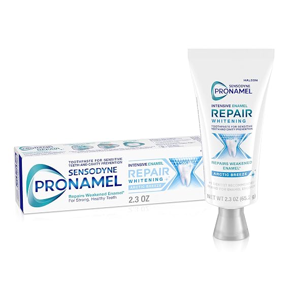 Sensodyne Pronamel Intensive Enamel Repair Toothpaste for Sensitive Teeth and Cavity Protection, Whitening Toothpaste to Strengthen Enamel, Arctic Breeze - 2.3 Ounces