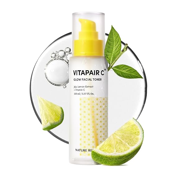 Nature Republic Vitapair C Glow Facial Toner | Hydrating Vitamin Toner with Niacinamide, for Radiance & Even Skin Tone, Non-Greasy, Korean Skincare, 150ml  5.07 fl oz