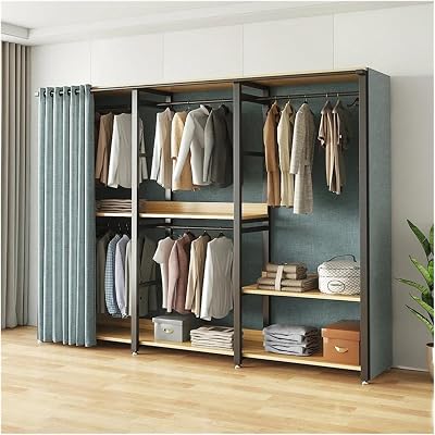 Portable Wardrobe Cabinets Display Wardrobes Foldable Modular Garment Wardrobes Display Closets Meuble De Rangement Home Furniture Portable ClosetB 180 cm