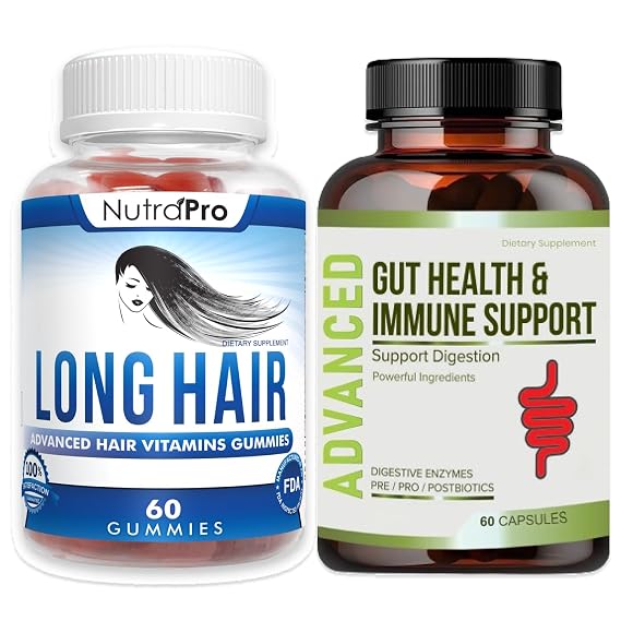 NutraPro Gummies - Anti-Hair Loss Supplement for Faster Growth of Thinning Hair - Boost Volume with Biotin & 10 Vitamins for Thicker, Fuller Hair (For Men & Women)