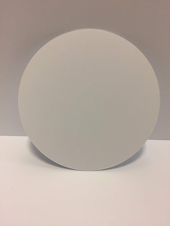 SIBE-R-PLASTIC SUPPLY White Polystyrene Circle 0.020" Thick - Pick Your Diameter (20 Inch 2 Pack)