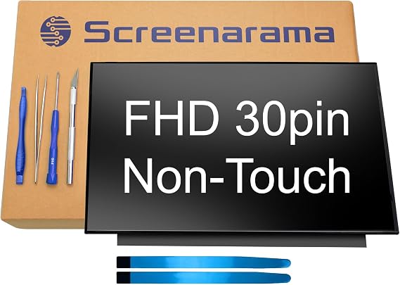 SCREENARAMA New Screen Replacement for HP 250 G9 / 255 G9 | FHD 1920x1080 30pin Matte IPS LCD LED Display with Tools and Tape