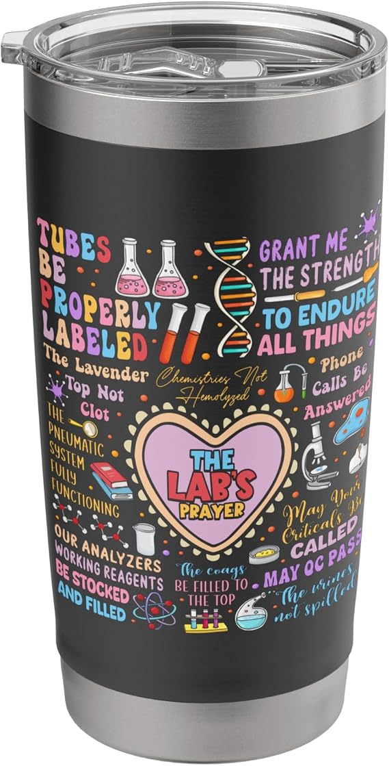 The Lab's Prayer Medical Laboratory Scientist Lab Week 2025 Stainless Steel Insulated Tumbler