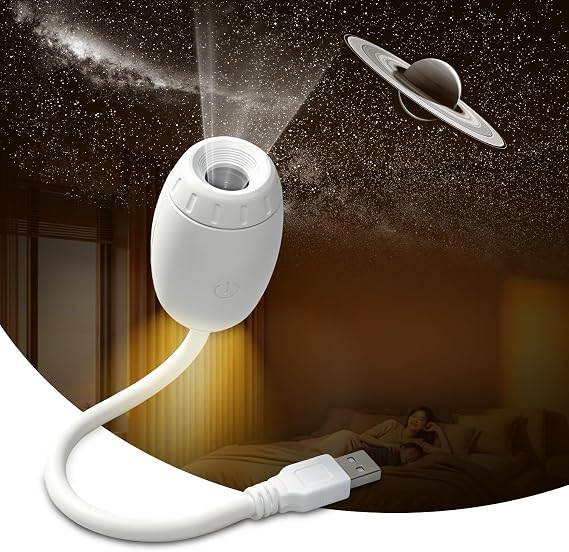 Galaxy Projector Night Light for Bedroom - 2 in 1 USB Starry Sky Led Lamp