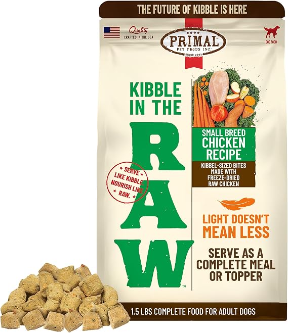 Primal Kibble in The Raw, Freeze-Dried Dog Food, Small Breed, 1.5 lb
