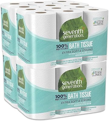 100% Recycled Bathroom Tissue, Septic Safe, 2-Ply, White, 240 SheetsRoll, 12 RollsPack, 4 PacksCarton