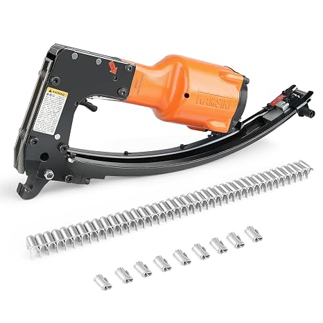 M66S Pneumatic Lighter Clinching Clipper 1/4" Crown Clinch Clip Gun