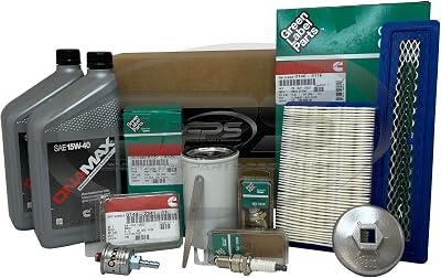 GPS GENERATOR PARTS SPECIALIST Tune Up Kit for Cummins Onan RV Generators 5500 and 7000, HGJAB, HGJAC and commercial HGJAE with ONAMAX 15W40 Oil for use in Specs A - E