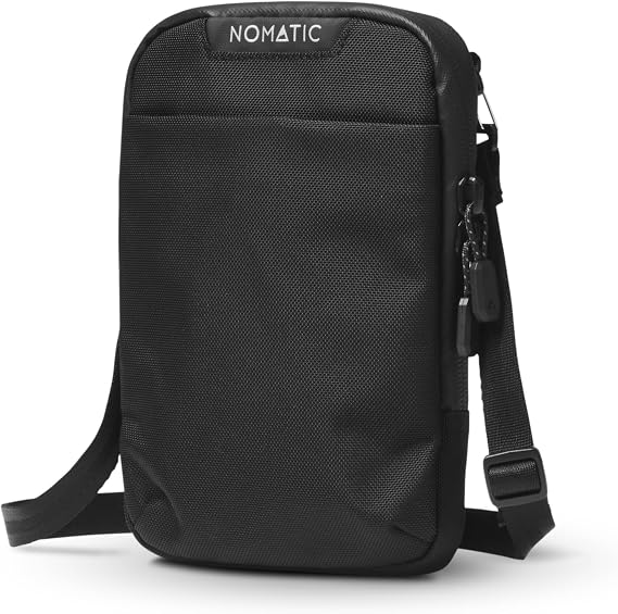 NOMATIC Black Access Pouch: Versatile Sling, Anti-Theft Messenger, and Crossbody Bag for Women and Men - Perfect for Daily Use, Compression Hiking Sling, Organizer Travel Pack - Stylish and Practical