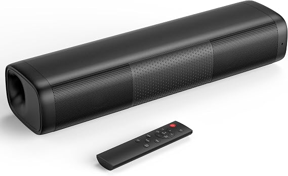 Saiyin 11.7-inch Sound Bar, Small Size & Big Power, Center-Channel Speakers