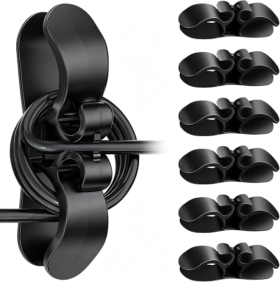 Cord Organizer for Kitchen Appliances, 6PCS Appliance Cord Holder Stick on Upgraded Cord Organizer for Appliances for Appliances Stick on Pressure Cooker, Mixer, Blender, Coffee Maker, Air Fryer