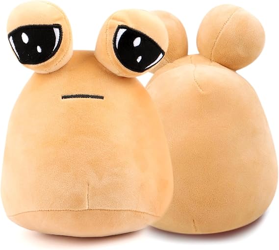 GWAWG Alien Pou Plush Toy 22 cm/8.6 Inch My Pet Plush Doll Cute Gift for Fans Birthday Christmas