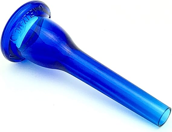 KELLY-MC - Medium-Cup French Horn Lexan-Mouthpiece - Crystal-Blue