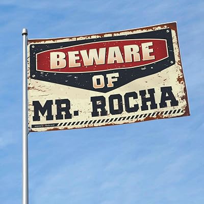Man Cave Bar Beware of Mr. Rocha Flag Bunting Flags Outdoor Man Cave Decor152X244CM